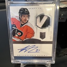 2013-14 Panini Dominion RPA Rc Auto Patch Scott Laughton #101/299