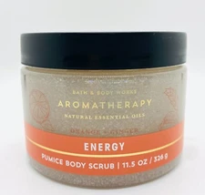 Bath & Body Works Aromatherapy ENERGY Orange Ginger Pumice Body Scrub 11.5 oz