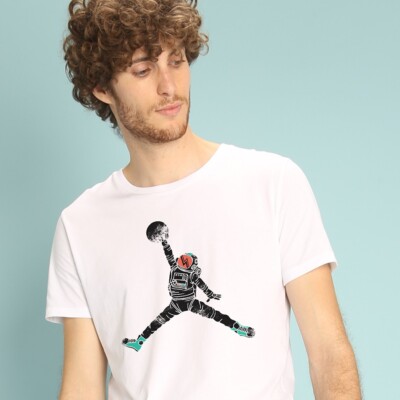 Herren T-Shirt personalisiert Kurzarm bedruckt in Frankreich Farbe weiß