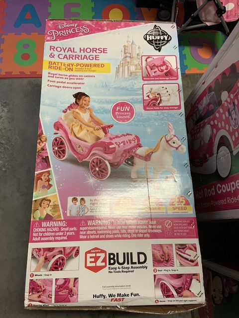 princess coupe car with horse