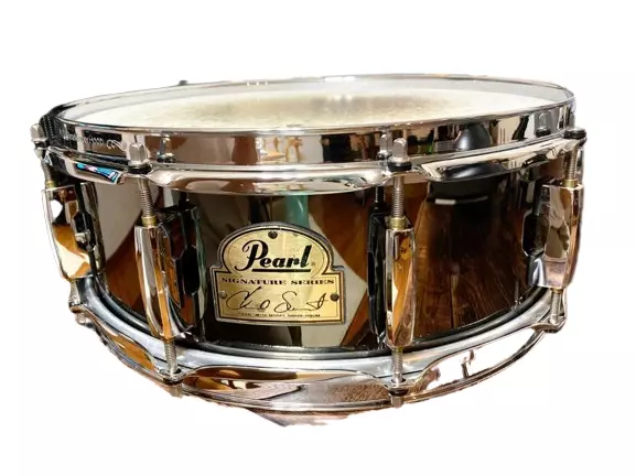PEARL CS1450 Chad Smith Signature Steel Snare Drum Very Good