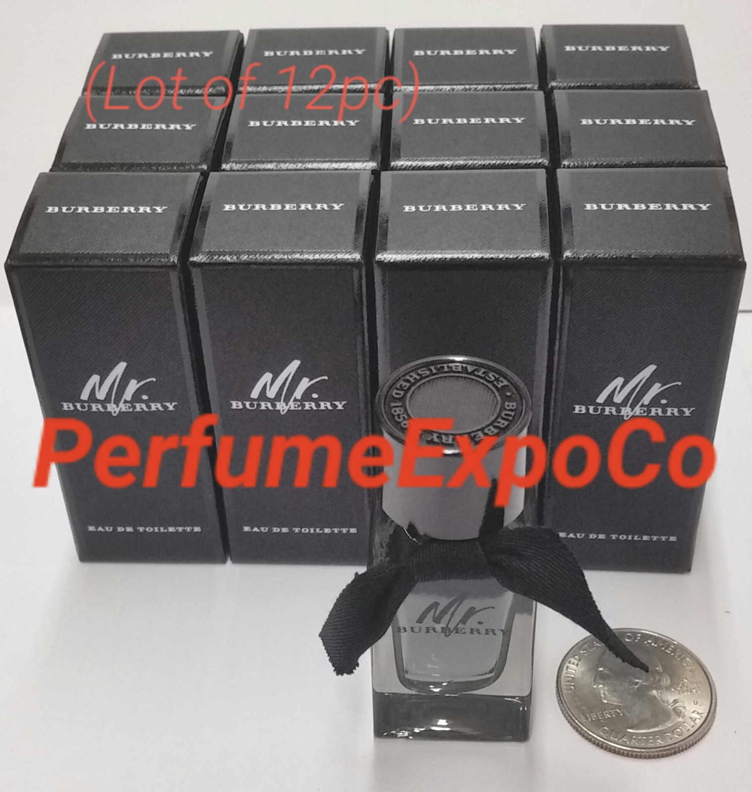 12pc) Mr. BURBERRY Cologne MAN .16oz5ml Eau De Toilette TRAVEL SIZE