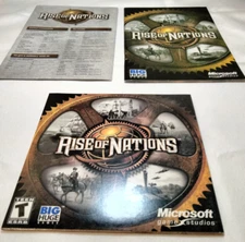 Rise of Nations (PC, 2003) with Disc Sleeve, Manual and Quick Start Guide