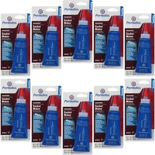 Permatex Anaerobic Gasket Maker Set Quick Cure 500mL (10x50mL Tube) Pack of 10