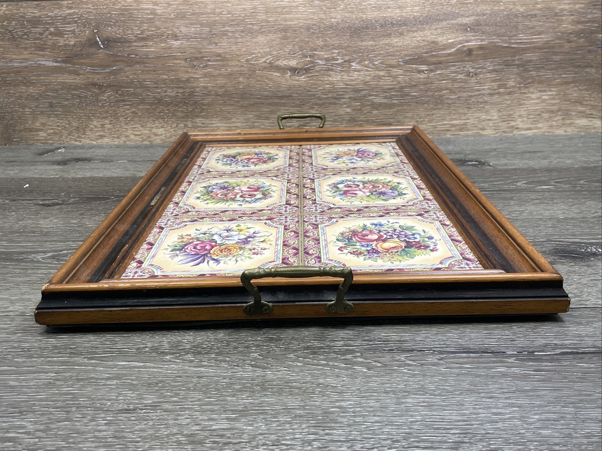 英国製TILECRAFTS　Victorian Tea Tray　トレイ 未使用 最新家具・インテリア - 未使用TILECRAFTS Victorian タイル