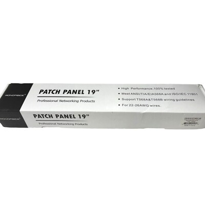 Organize Network Efficiently: Monoprice Cat6 UTP 1U Patch Panel 24 Ports