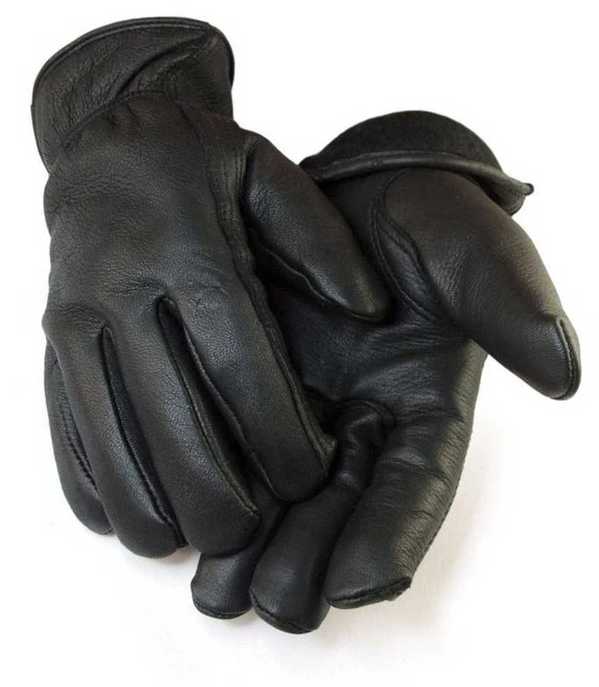 Northstar Mens Full Grain Black Deerskin Lined with 100 gram 3M Lining 013B
