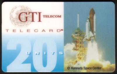 TK 175 Telephonkarte/Phone GTI 20u NASA Shuttle Launch Kennedy Space Center Demo