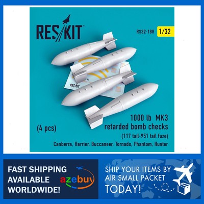 1000lb Retarded Bomb Checks 117 Tail-951 Tail Fuze 1/32 Model RESKIT RS32-0188