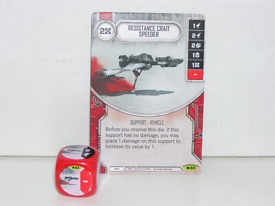 Star Wars Destiny Way of the Force #083 Resistance Crait Speeder