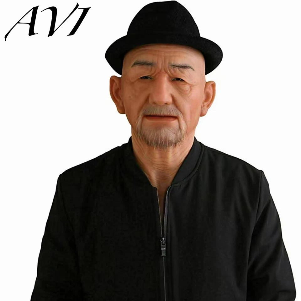 Realistische Silikon Maske Mann Maske Für Halloween Cosplay Maske Crossdressing - Bild 2 von 4