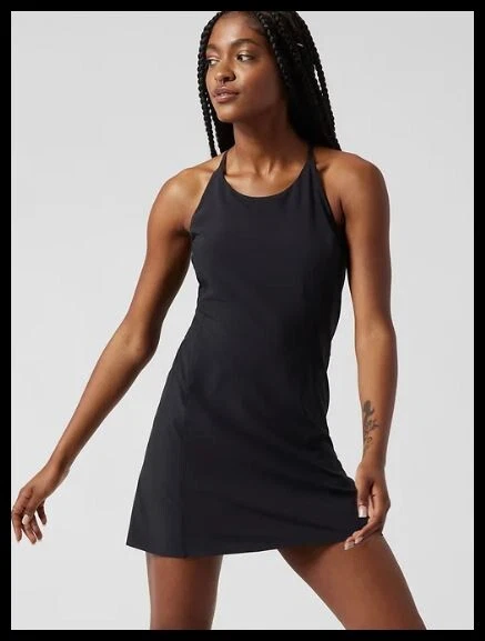 Petite black top tank dress