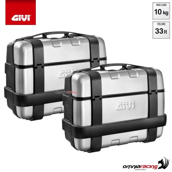 GIVI TRK33N Trekker 33 Liter Motorcycle Side Cases - Pair, Waterproof & Durable For Dual Sport