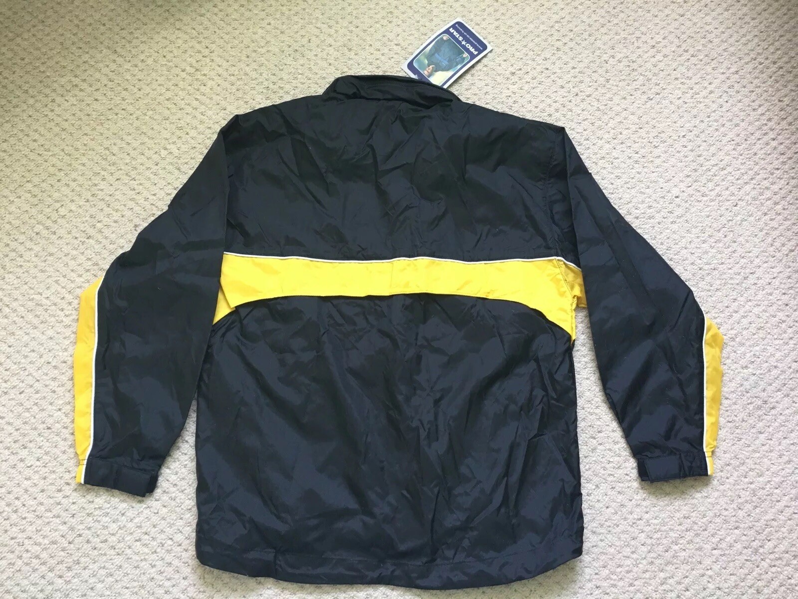 NEW YOUTH PROSTAR WATERPROOF JACKET BLACK/YELLOW - CHEST SIZE 30/32" image 5