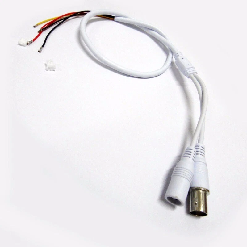 10x Video BNC Power DC12V Connector Stripped Wire cctv camera end cable 1.25T - Image 4 of 4