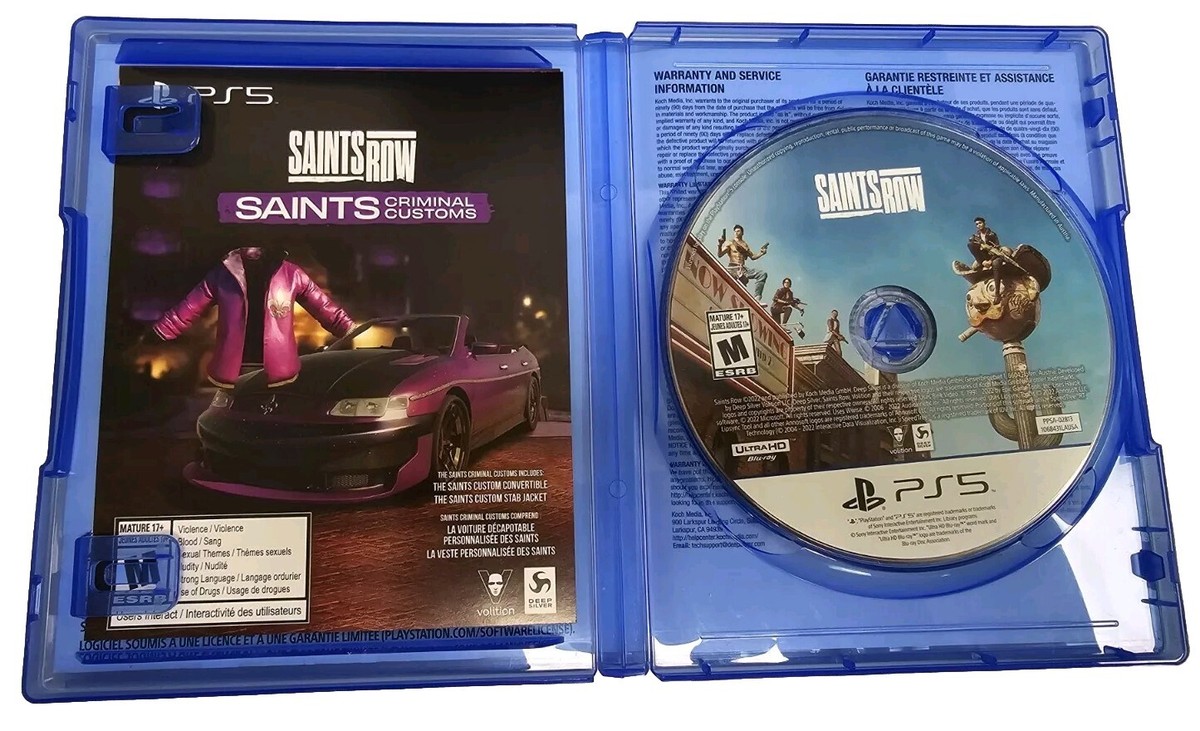 Saints Row: Criminal Customs Edition - Playstation 5 - Excellent Saints Row: Criminal Customs Edition - Playstation 5 - Excellent