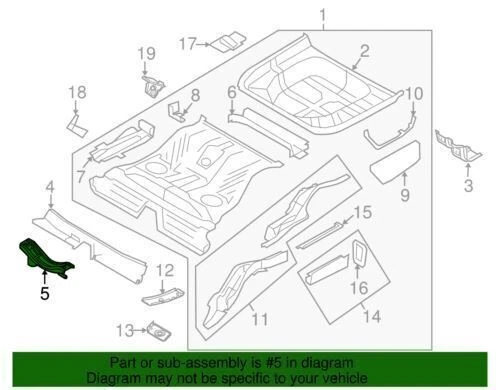 OEM NEW 16-19 Ford Lincoln Mercury Front Muffler & Pipe Front Bracket 8A8Z5A204A - Изображение 2 из 2