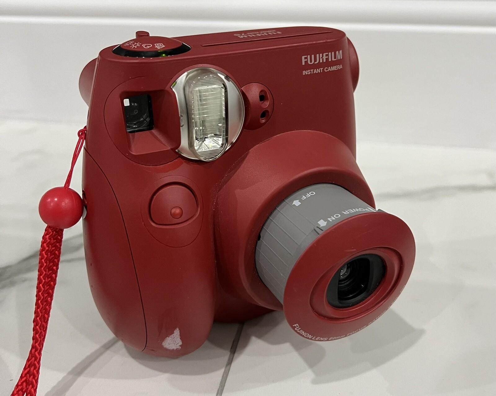 Fujifilm Instax Mini 7S Instant Camera in Red - Fully Tested & Working-image