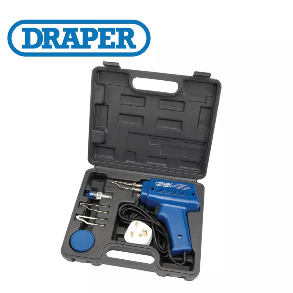 Draper 71420 230V Soldering Gun Kit 100W with Solder and Flux eBay