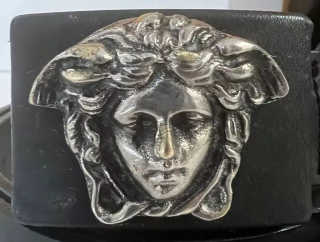 Gianni Versace --Vintage Men's Belt (1990s) Size 90/36 Black