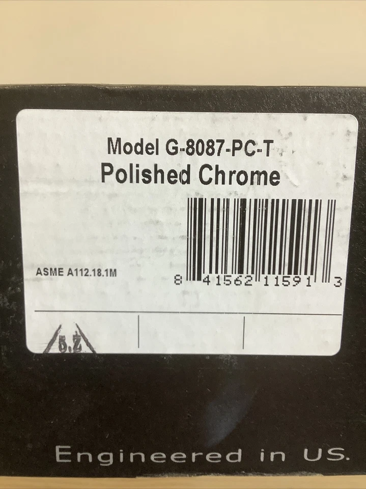 Conjunto de placa de acabamento Graff 3 furos G-8087-PC-T H5 - Imagem 2 de 4