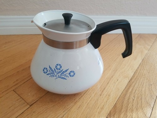 Blue Cornflower Coffee Tea Pot 6 Cups 