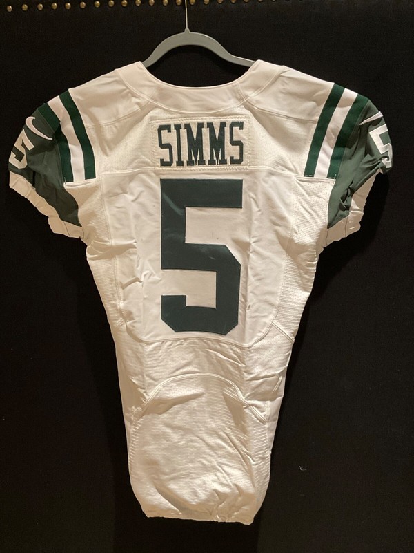 #5 Matt Simms 2013 New York Jets Only Career Touchdown Game Worn Jersey