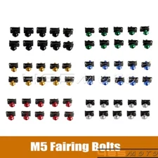 M5 Motorcycle Windshield Windscreen Fairing Bolts Kit Fastener Clip Screw Set