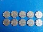 ALUMINIUM COINS LOT - 1 ZLOTY  1988. TOTAL 10 COINS.