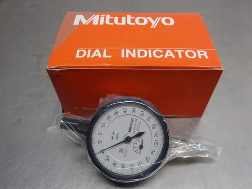 1 NEW! Mitutoyo Dial Indicator 0-1mm Range, 0.001mm Graduation 2109S-10