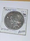 1923 BU UNCIRCULATED SILVER PEACE DOLLAR AUTHENTIC U.S. MINT FREE SHIPPING 457