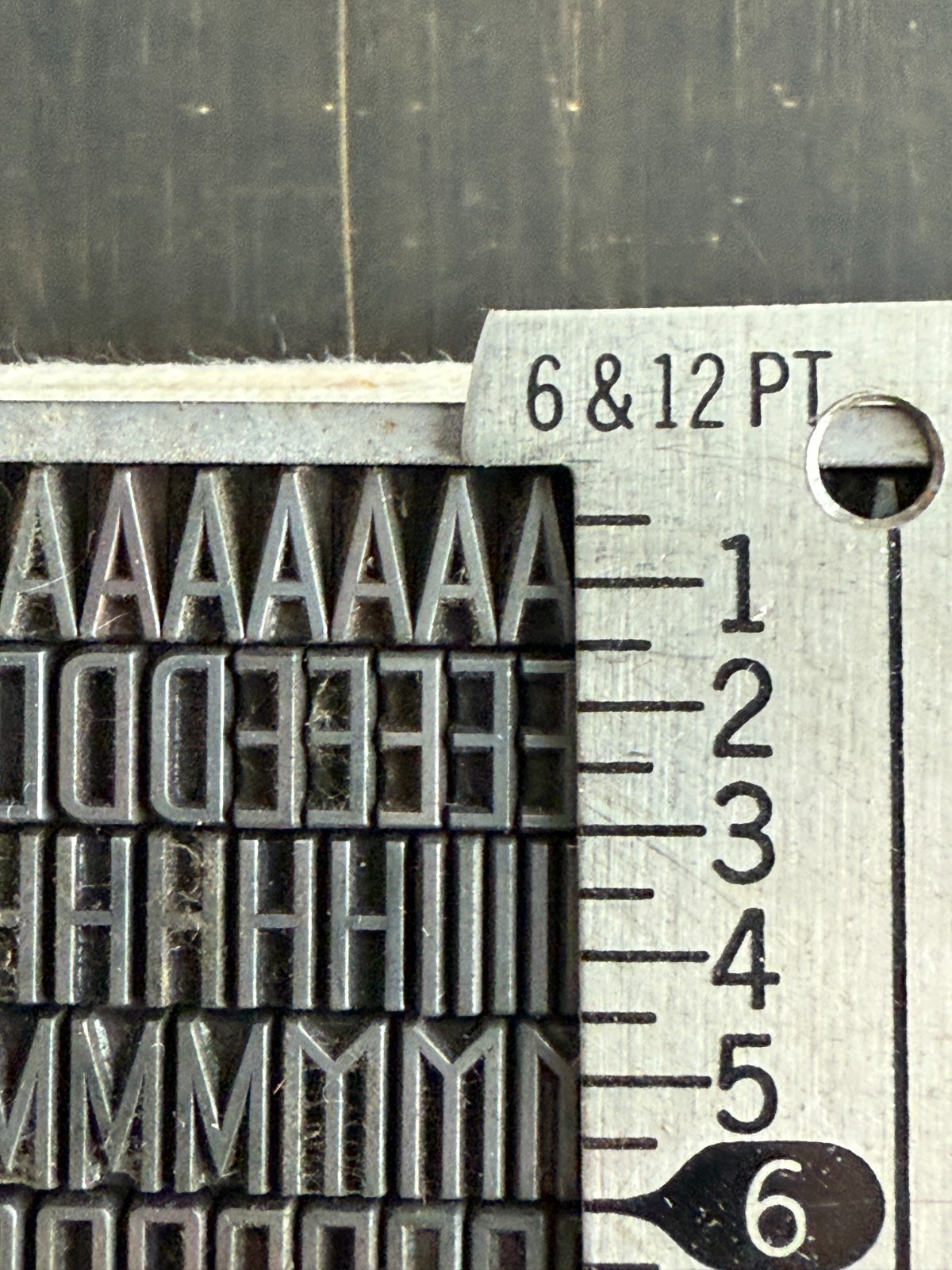 18 pt Agency Gothic (ATF #578) Letterpress Type for printing