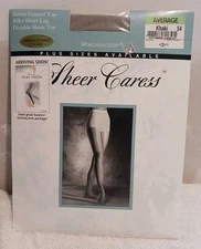 Worthington Sheer Caress Average Khaki 54  Pantyhose Stockings Hosiery NEW