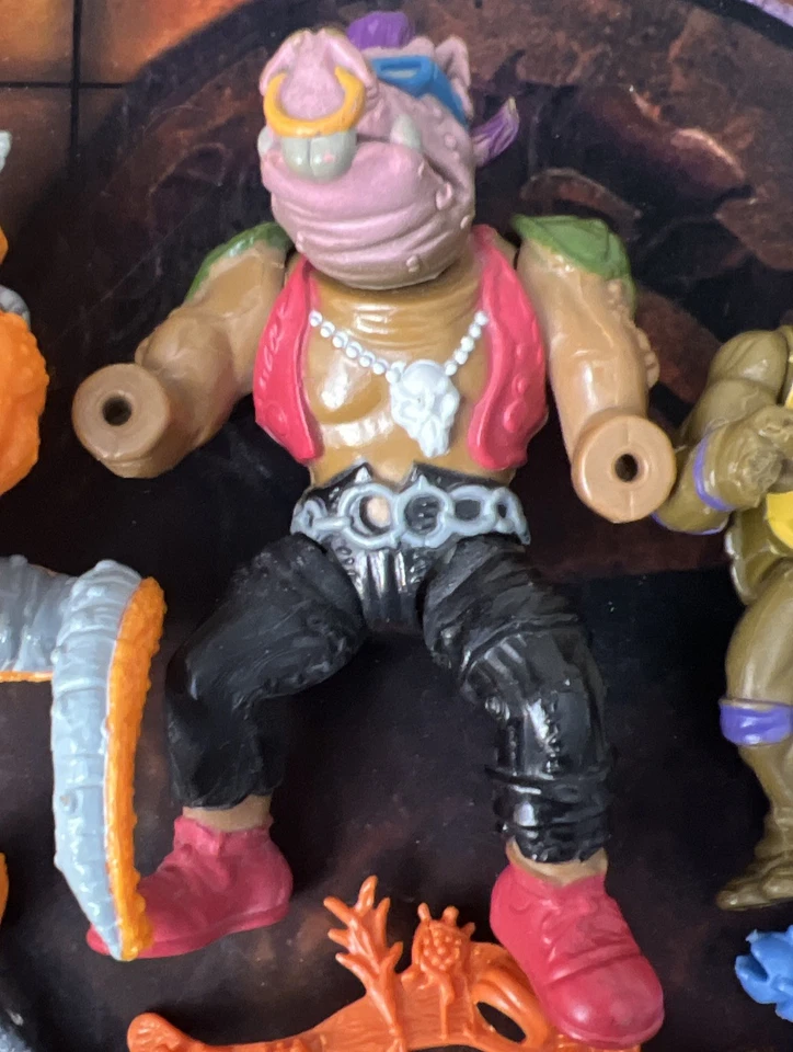 На Запчасти или Восстановление Черепашки-ниндзя Черепашки TMNT Сломанная Фигурка Лот из 4 - Изображение 4 из 4