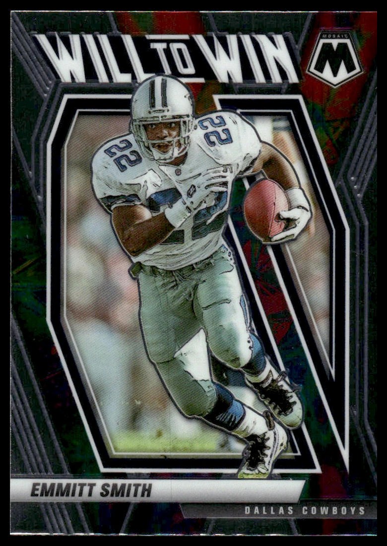 Emmitt Smith 2021 Panini Mosaic #WW-18 Will to Win Dallas Cowboys
