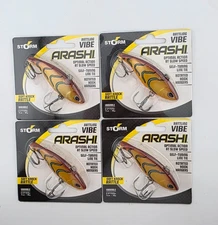 (4) Storm Arashi Vibe 07 Lipless Crankbait Fishing Lures Lot of 4 - Rusty Craw