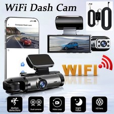1080P WiFi Dual Dash Cam Front  Inside Car Camera Night Vision DVR