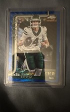 2025 TOPPS CHROME BRADY COOK ROOKIE BLUE WAVE REFRACTOR 129/150 NEW YORK JETS