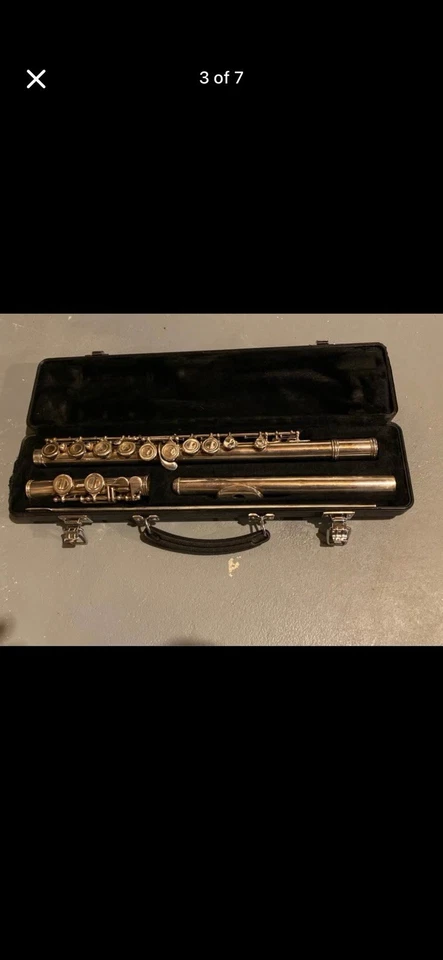 Selmer 1950s Flute W Case & Stand - Image 3 of 4