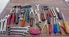 Tool Lot - Assorted Wrenches  Hammer Pliers Clamp  Wrenches Tubing Cutter, Etc