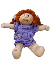VTG Cabbage Patch Kids 1984 Collectible Girl Doll Red Hair Green Eyes 2 Dimples