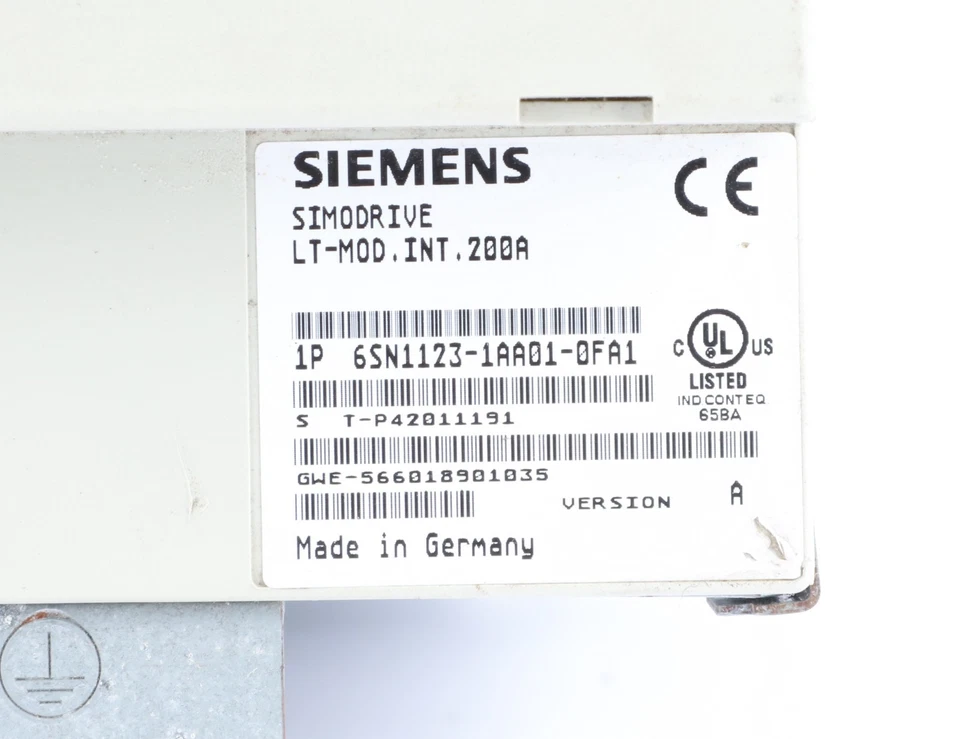 Siemens 6SN1123-1AA01-0FA1 SIMODRIVE 611 LT-Modul 200A & 6SN1118-0DM23-0AA0 - Bild 3 von 4