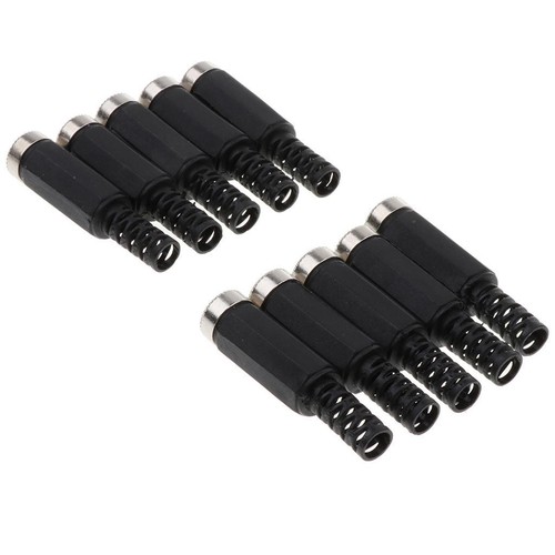 10pcs 5.5 X 2.5mm DC Power Plug Socket Connector Black - Picture 3 of 5