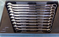 Snap-on Soexlm710b 10 Piece Long Combination Wrench Set Metric 10-19mm Snap-on Soexlm710b 10 Piece Long Combination Wrench Set Metric 10-19mm