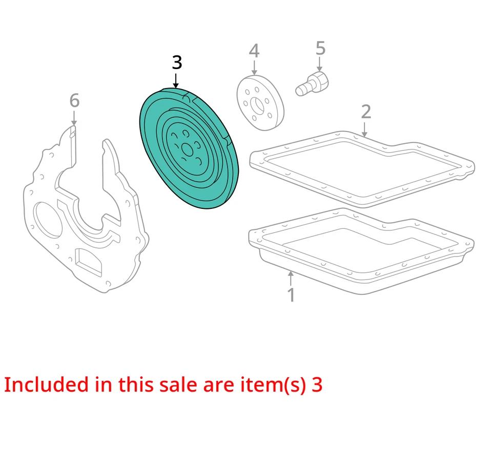 Volante/placa flexible transmisión automática 4-140 2,3 L compatible con 01-11 Ranger 2107229 Foto 3 de 4