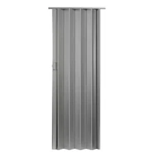 36 in. x 80 in. oakmont pvc vinyl silver accordion door