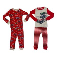 Member's Mark Boy's 100 Cotton Long Sleeve 4 Piece Pajama Set