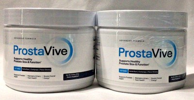 Lot of 2 ProstaVive Healthy Prostate Size Function 30 Servings Each Exp 10/2027