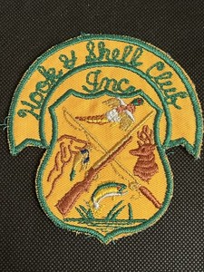 VINTAGE "HOOK & SHELL CLUB, INC." PATCH