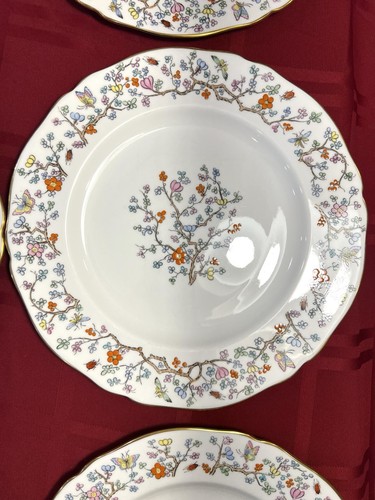 VINTAGE SPODE SHANGHAI R5321 BONE CHINA DINNER PLATES - Picture 15 of 24